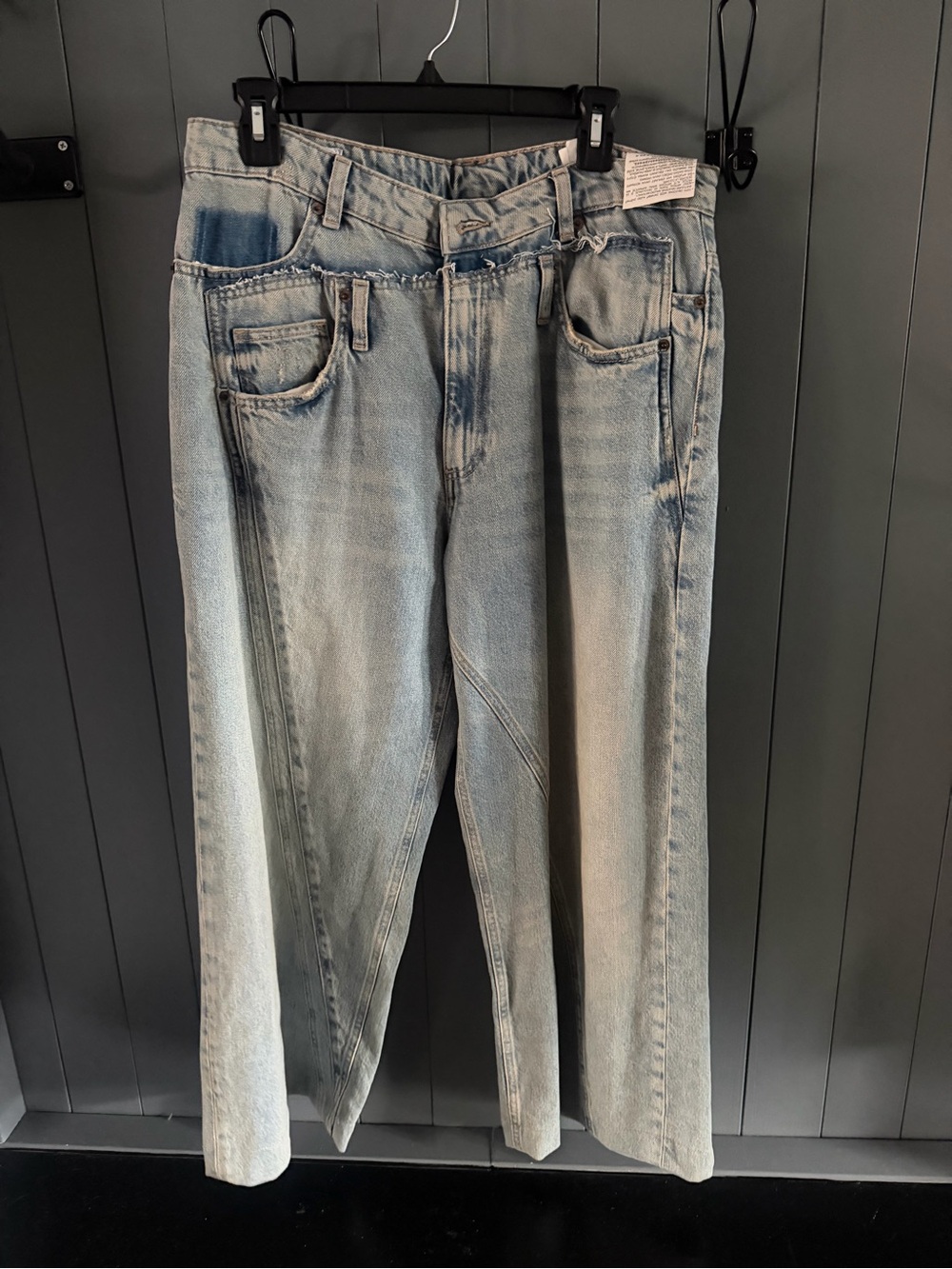 Women’s Zara Light Blue Washed Jeans - Classic Straight Fit